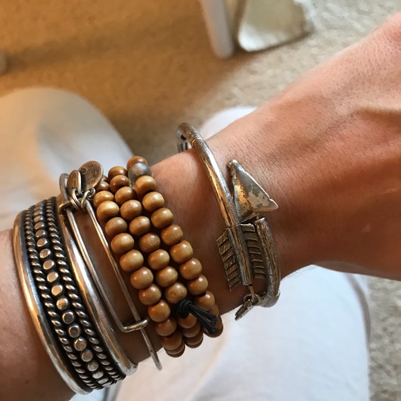 Alex and Ani Arrow Bangle Bracelet - Silver - Picture 3 of 3
